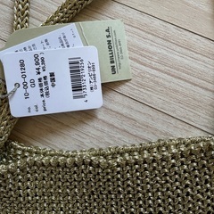 トートゴールドバッグの画像