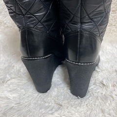 ✨️早い者勝ち✨️【極美品】バーバリーブルーレーベル キルティング ロングブーツ 23cm 黒の画像