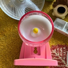 ハムスター飼育グッズ　回し車お皿などまとめての画像