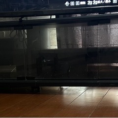 【無料】50型対応テレビ台｜ガラス扉・観音開きの画像