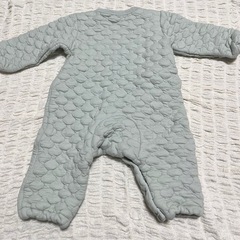 ブルーキルティングロンパース【70〜80】の画像