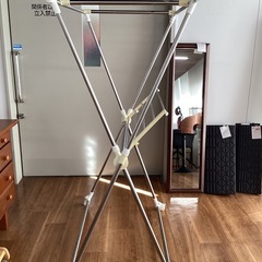 物干し(キャスター付き)【町田市再生家具】252544の画像