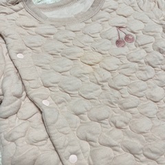 ピンクキルティングロンパース【70〜80】の画像