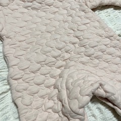 ピンクキルティングロンパース【70〜80】の画像