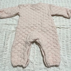 ピンクキルティングロンパース【70〜80】の画像