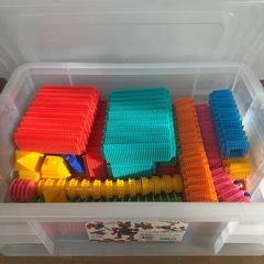 ペタペタブロック　400ピース　おもちゃの画像