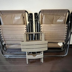 【20%オフしました】Colemanコールマン　リクライニングチェア2個セット（おまけつき）の画像