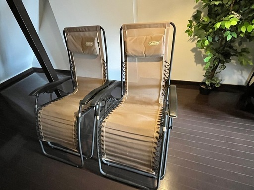 Colemanコールマン　リクライニングチェア2個セット（おまけつき）