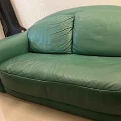レザーソファ　2人がけ　無料で差し上げますの画像