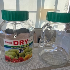 梅酒　ガラス容器　中古の画像