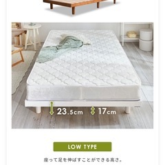 セミダブル ベッドフレーム ホワイト （予定者確定済）の画像