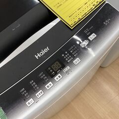 A-735【リユースのサカイ野々市店】ジモティ来店特価‼ Haier ハイアール 洗濯機 5.5kg JW-U55HK 2021年製 動作チェック＆クリーニング済みの画像