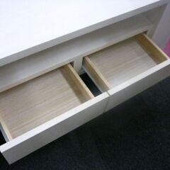 ☆ローテーブル センターテーブル 幅1000mm 奥行600mm 高さ415mm ホワイト 座卓 引き出し4杯 マガジンラック付き 白 札幌市 豊平区 平岸店の画像