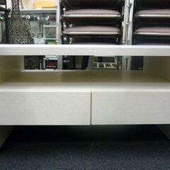 ☆ローテーブル センターテーブル 幅1000mm 奥行600mm 高さ415mm ホワイト 座卓 引き出し4杯 マガジンラック付き 白 札幌市 豊平区 平岸店の画像