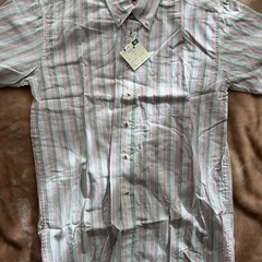 ロイヤルポロスポーツクラブROYALPOLOSPORTSCLUBメンズカジュアルシャツ 長袖シャツpinkピンク桃色系ストライプ綿表示サイズＬ 肩幅　50センチ 袖丈　55センチ 身幅　50センチ 着丈　80センチメンズ（men’s）男性用の画像