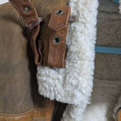 レザーフライトジャケットの画像