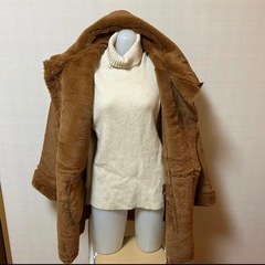 【新品タグ付】coda & CYCLE フェイクファームートンコート 厚手 韓国の画像