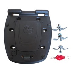 Coocase（クーケース） バイク用 リアボックス ベースプレート・取り付け金具・鍵付きの画像