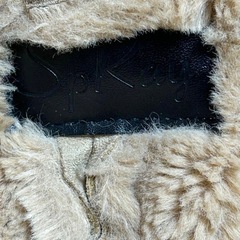 取引中【美品】SpRay フェイクムートンコート ベージュ ボア フード付き ナチュラルの画像