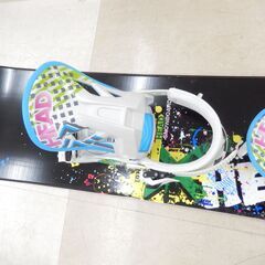 札幌市 清田区 HEAD スノーボード板 ビンディング付き IGNITION イグニッション 138㎝ ブラック系の画像