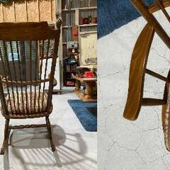 I4★松田家具★ロッキングチェア W60cm ゴブラン織り アンティーク調 リビング 書斎 ゆったり リラックス 読書の画像