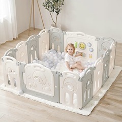 【美品】Fortella ベビーサークル  折りたたみ　14枚セット　の画像