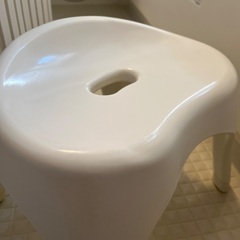 バスチェア　風呂　椅子　抗菌　25cm　ホワイトの画像
