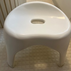 バスチェア　風呂　椅子　抗菌　25cm　ホワイトの画像