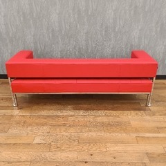 ≪引取り限定≫オカムラ ロビーベンチ 背付き 10002208の画像