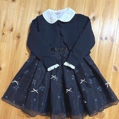 フォーマルドレス　入学式　卒園式　110センチ　アプレレクール　ボレロ２枚　ブラウス付の画像