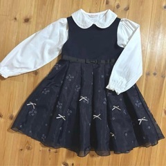 フォーマルドレス　入学式　卒園式　110センチ　アプレレクール　ボレロ２枚　ブラウス付の画像