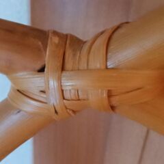 ラタン製ダイニングチェア2脚セット　椅子の画像