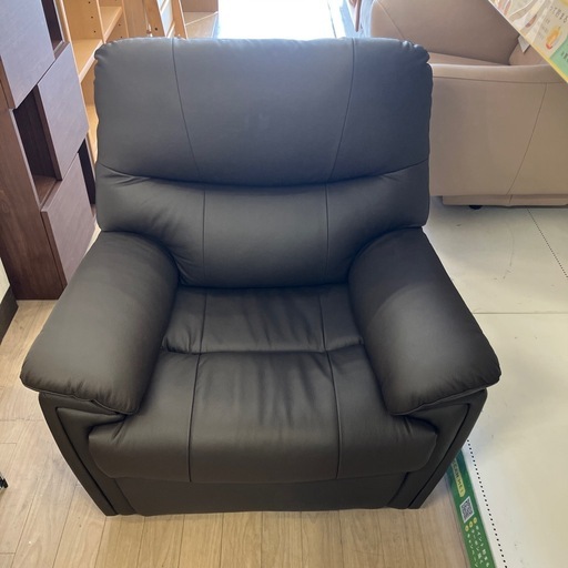 YAMDA  半革　電動リクライニングソファー