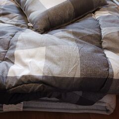 ニトリシングル　枕・掛け布団・敷布団3点セット　枕なしで良い人は500円引きの画像