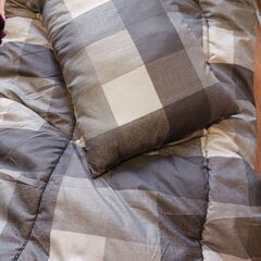 ニトリシングル　枕・掛け布団・敷布団3点セット　枕なしで良い人は500円引きの画像