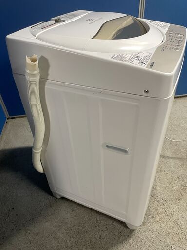 送料無料★2016◆中古★TOSHIBA　5㎏　洗濯機　AW-5G3 新生活！17600円 東芝 全自動 洗濯機 5㎏ 2016年製 AW-5G3 ホース付き