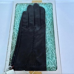 新品タグ付 高級羊革 ENRICO RENZETTI 手袋 21cm 黒 箱付の画像