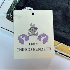 新品タグ付 高級羊革 ENRICO RENZETTI 手袋 21cm 黒 箱付の画像