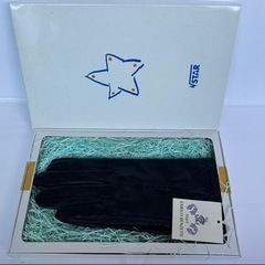 新品タグ付 高級羊革 ENRICO RENZETTI 手袋 21cm 黒 箱付の画像