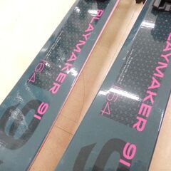 札幌市 清田区 elan エラン スキー板 PLAY MAKER91 164㎝ ビンディング付き DemoSki 23/24シーズン ネイビー×ピンク系の画像