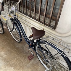 【シティサイクル】【自転車ママチャリ】【W-ONE】クリーニング済み【管理番号1204】野の画像