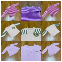 UNIQLO 3点セット 長袖カットソー 100サイズの画像