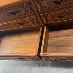 WATANABE FURNITURE 渡辺家具 最高級 ローチェスト 天然木、幅144cm Used/美品の画像