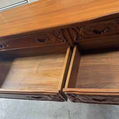 WATANABE FURNITURE 渡辺家具 最高級 ローチェスト 天然木、幅144cm Used/美品の画像