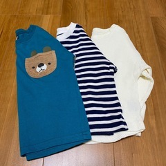 UNIQLO・GU 3点セット 長袖カットソー 100cmの画像