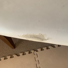 ベンチソファー　白の画像