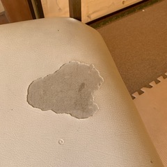 ベンチソファー　白の画像