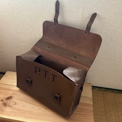 フランスアンティーク　使い込まれた　郵便バック　希少の画像