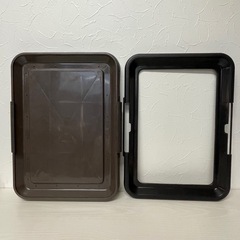 ペットシーツトレー【幅47.5×奥行35×高さ4cm】ブラウンの画像