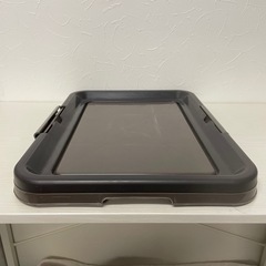 ペットシーツトレー【幅47.5×奥行35×高さ4cm】ブラウンの画像